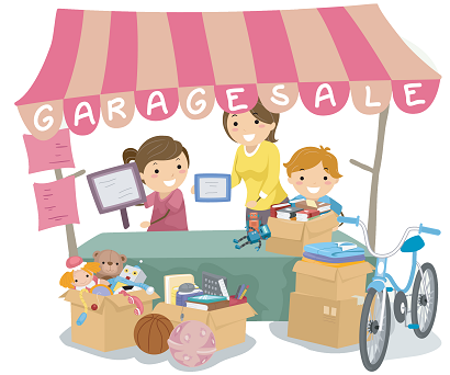 Garage Sale 410W Moms teach kids lessons with garage sale