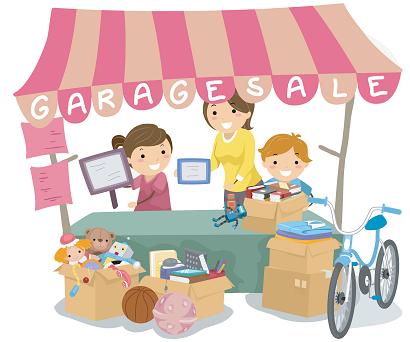 Moms teach kids lessons with garage sale