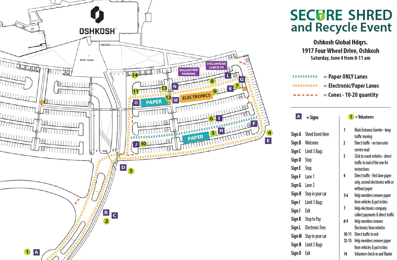 Shred Oshkosh Map 2022 Shred Oshkosh Map 6.4.2022