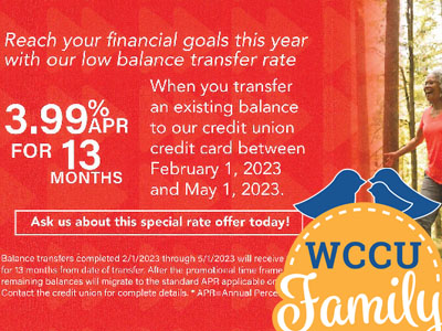 3.99 Balance Transfer WinCU Visa Credit Card